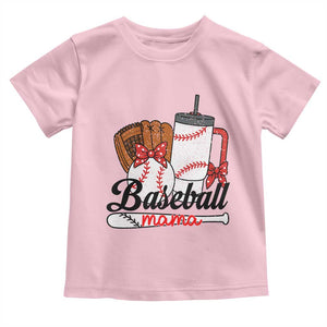 Baseball Mama Toddler T Shirt Funny Sports Mom Life Lover TS12 Light Pink Print Your Wear