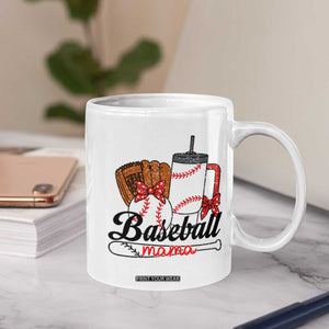 Baseball Mama Coffee Mug Funny Sports Mom Life Lover TS12 Print Your Wear