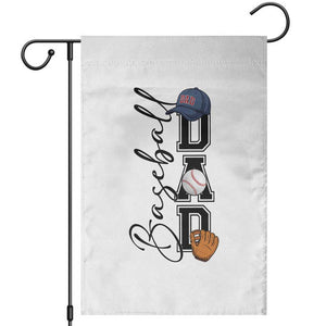 Baseball Dad Garden Flag Funny Sports Papa Life Lover TS12 White Print Your Wear