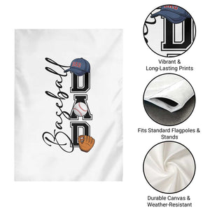 Baseball Dad Garden Flag Funny Sports Papa Life Lover TS12 Print Your Wear