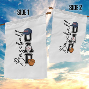 Baseball Dad Garden Flag Funny Sports Papa Life Lover TS12 Print Your Wear