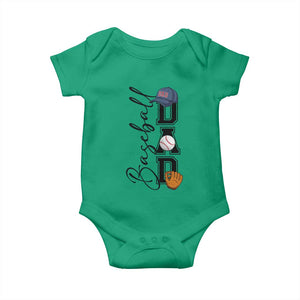 Baseball Dad Baby Onesie Funny Sports Papa Life Lover TS12 Irish Green Print Your Wear