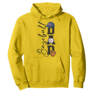 Baseball Dad Hoodie Funny Sports Papa Life Lover TS12 Daisy Print Your Wear