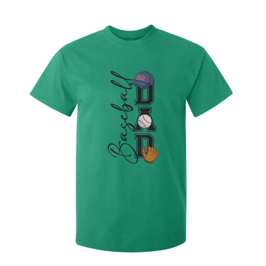 Baseball Dad T Shirt For Kid Funny Sports Papa Life Lover TS12 Irish Green Print Your Wear