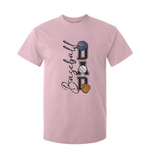 Baseball Dad T Shirt For Kid Funny Sports Papa Life Lover TS12 Light Pink Print Your Wear