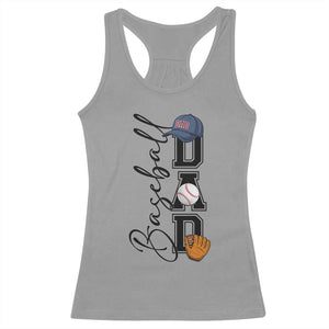 Baseball Dad Racerback Tank Top Funny Sports Papa Life Lover TS12 Sport Gray Print Your Wear