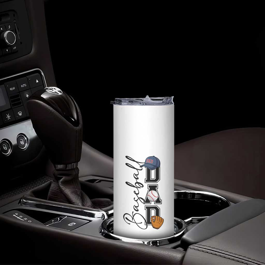 Baseball Dad Skinny Tumbler Funny Sports Papa Life Lover TS12 Print Your Wear