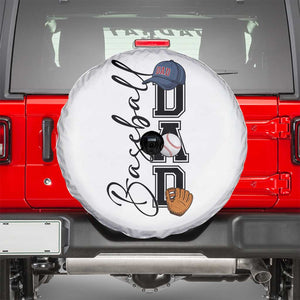 Baseball Dad Spare Tire Cover Funny Sports Papa Life Lover TS12 White Print Your Wear