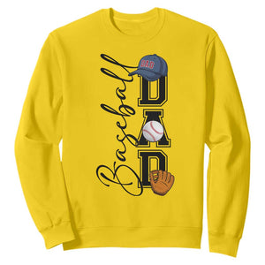 Baseball Dad Sweatshirt Funny Sports Papa Life Lover TS12 Daisy Print Your Wear