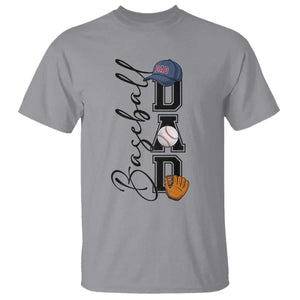 Baseball Dad T Shirt Funny Sports Papa Life Lover TS12 Sport Gray Print Your Wear