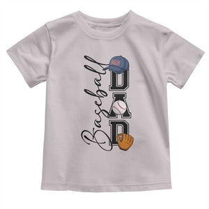Baseball Dad Toddler T Shirt Funny Sports Papa Life Lover TS12 Ice Gray Print Your Wear