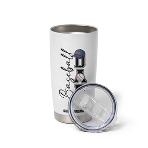 Baseball Dad Tumbler Cup Funny Sports Papa Life Lover TS12 Print Your Wear