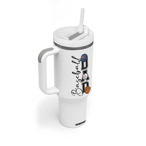 Baseball Dad Tumbler With Handle Funny Sports Papa Life Lover TS12 Print Your Wear