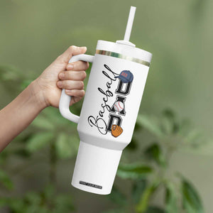 Baseball Dad Tumbler With Handle Funny Sports Papa Life Lover TS12 Print Your Wear