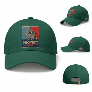 Protect The Jimothy Baseball Cap Funny Retro Trash Panda Animal Lover Meme