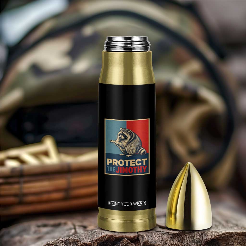 Protect The Jimothy Bullet Tumbler Funny Retro Trash Panda Animal Lover Meme