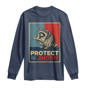 Protect The Jimothy Long Sleeve Shirt Funny Retro Trash Panda Animal Lover Meme
