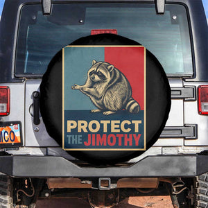Protect The Jimothy Spare Tire Cover Funny Retro Trash Panda Animal Lover Meme