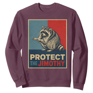 Protect The Jimothy Sweatshirt Funny Retro Trash Panda Animal Lover Meme