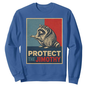 Protect The Jimothy Sweatshirt Funny Retro Trash Panda Animal Lover Meme