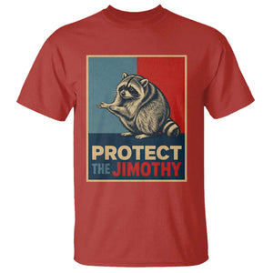 Protect The Jimothy T Shirt Funny Retro Trash Panda Animal Lover Meme