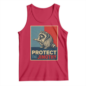 Protect The Jimothy Tank Top Funny Retro Trash Panda Animal Lover Meme