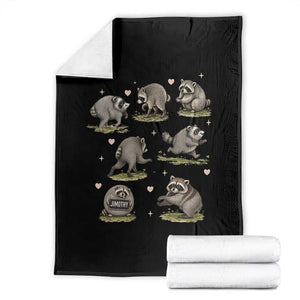 Cute Jimothy The Raccoon Throw Blanket Viral Seattle Wildlife Trash Panda Gift