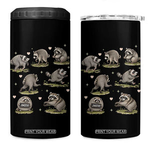 Cute Jimothy The Raccoon 4 in 1 Can Cooler Tumbler Viral Seattle Wildlife Trash Panda Gift