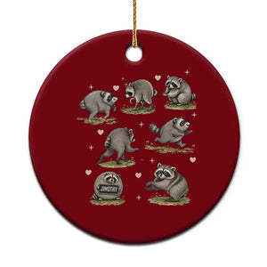 Cute Jimothy The Raccoon Ceramic Ornament Viral Seattle Wildlife Trash Panda Gift