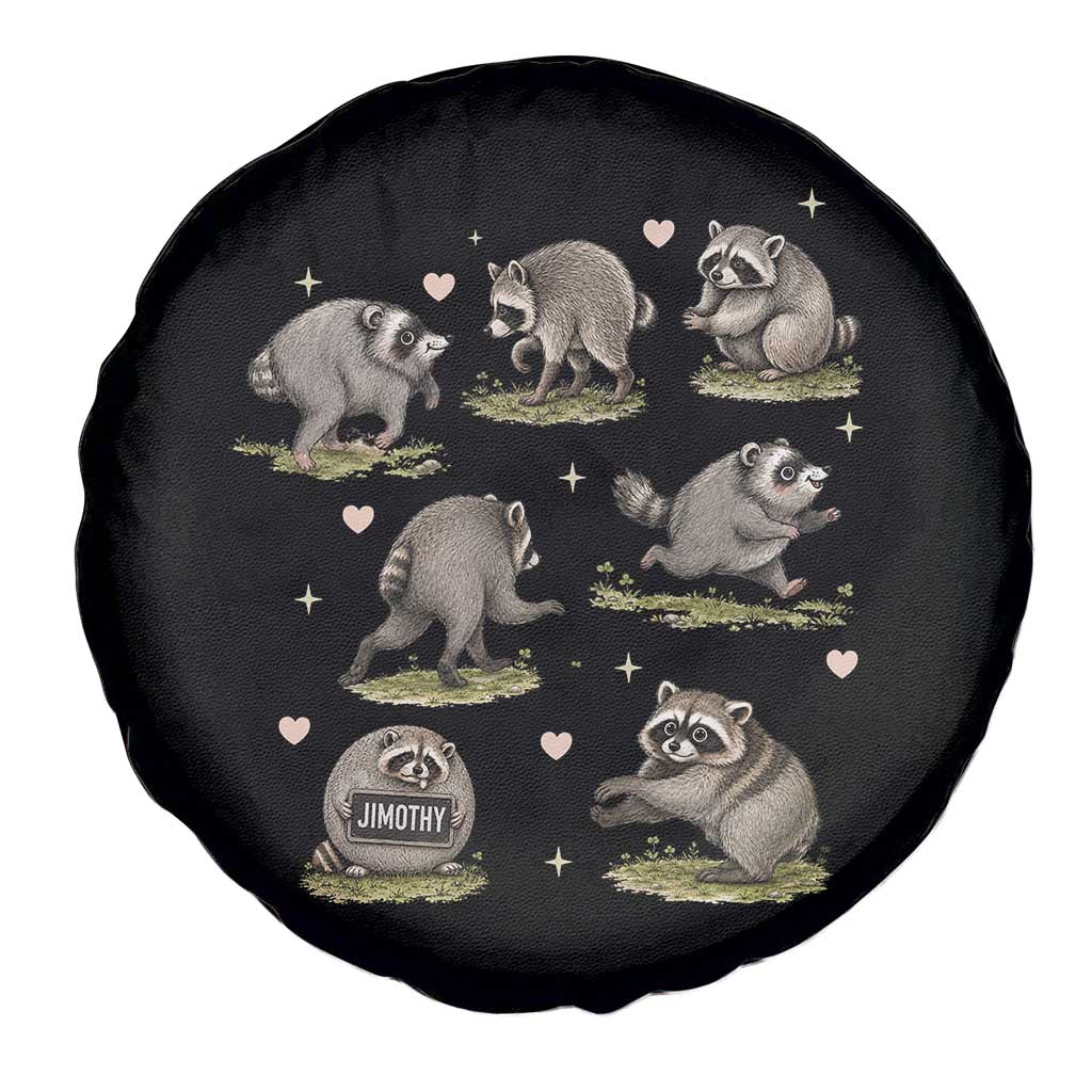 Cute Jimothy The Raccoon Spare Tire Cover Viral Seattle Wildlife Trash Panda Gift