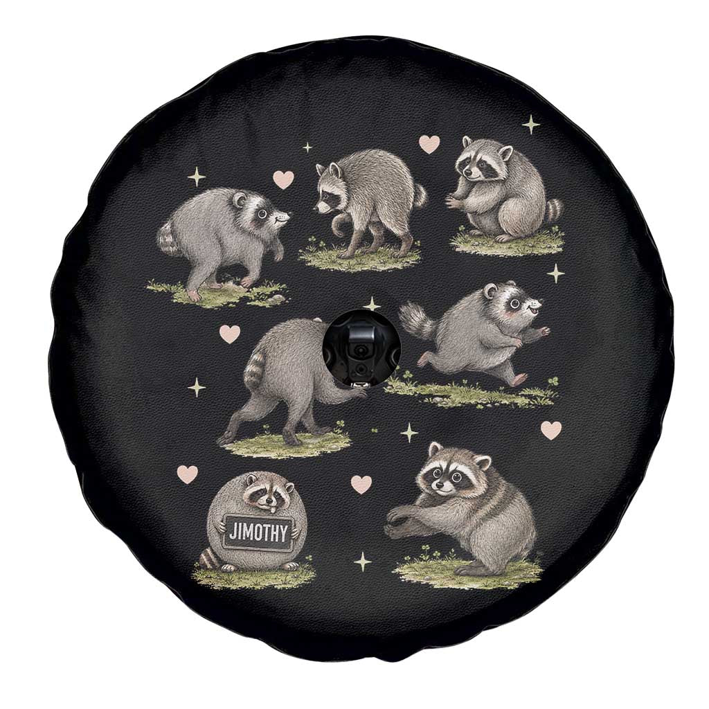 Cute Jimothy The Raccoon Spare Tire Cover Viral Seattle Wildlife Trash Panda Gift
