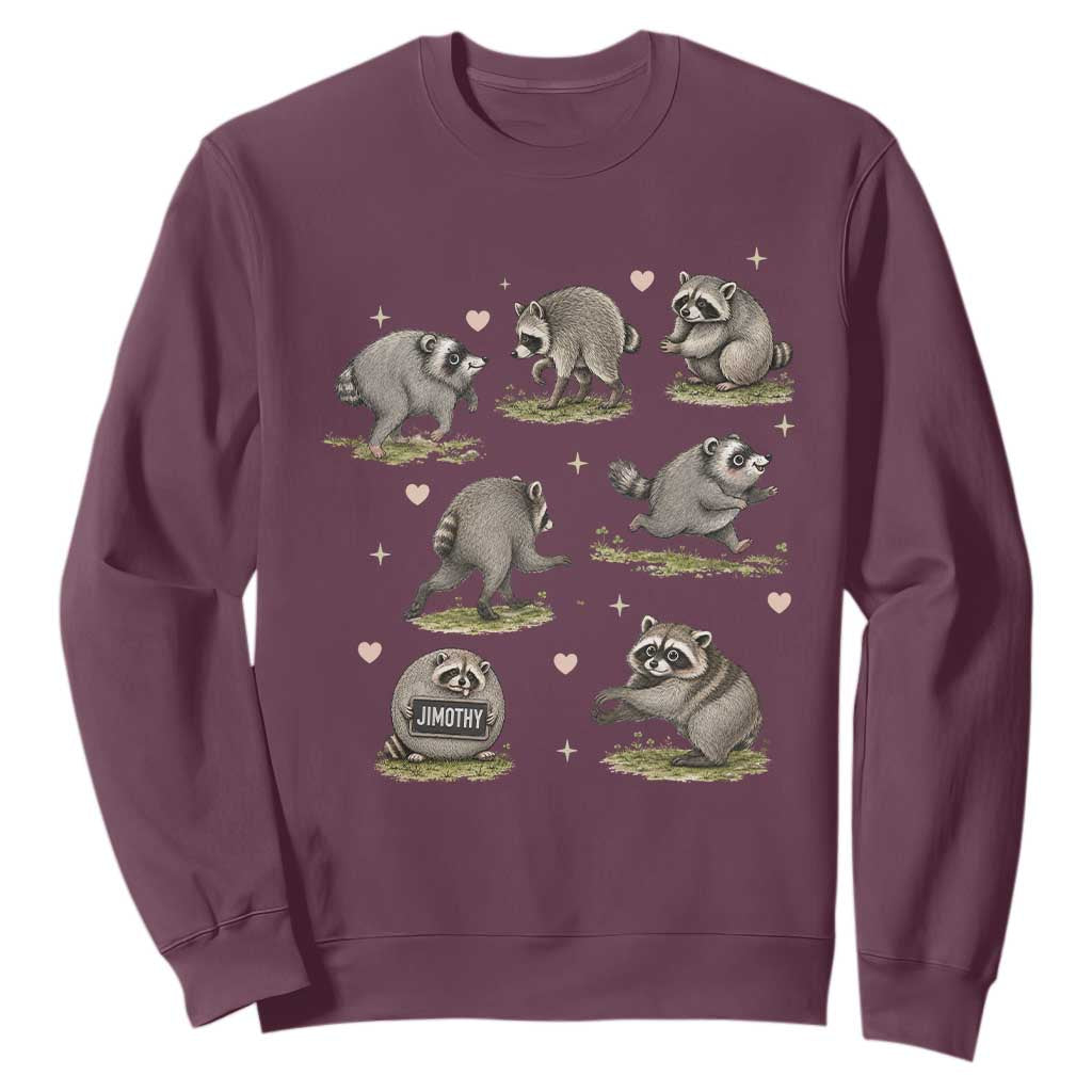 Cute Jimothy The Raccoon Sweatshirt Viral Seattle Wildlife Trash Panda Gift