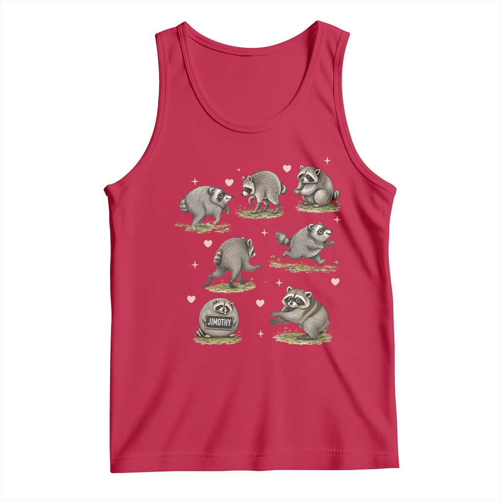 Cute Jimothy The Raccoon Tank Top Viral Seattle Wildlife Trash Panda Gift