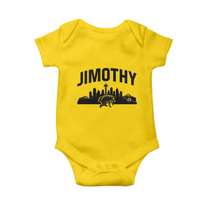 Jimothy The Raccoon Baby Onesie Seattle Space Needle Mount Rainier Landscape Art