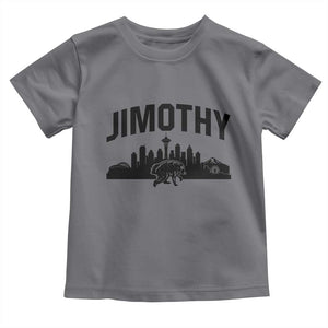Jimothy The Raccoon Toddler T Shirt Seattle Space Needle Mount Rainier Landscape Art