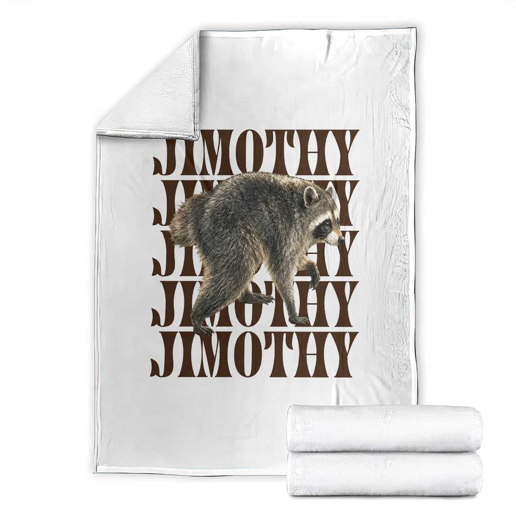 Jimothy The Raccoon Throw Blanket Vintage Trash Panda Animal Lover Gift TS12 White Print Your Wear