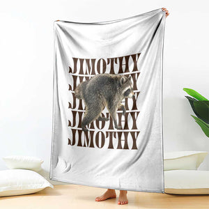 Jimothy The Raccoon Throw Blanket Vintage Trash Panda Animal Lover Gift