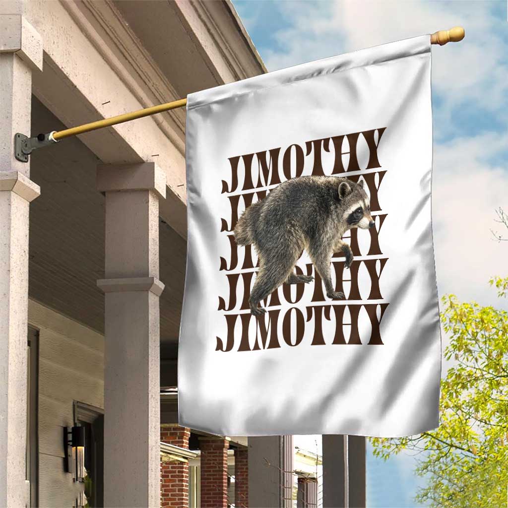 Jimothy The Raccoon Garden Flag Vintage Trash Panda Animal Lover Gift