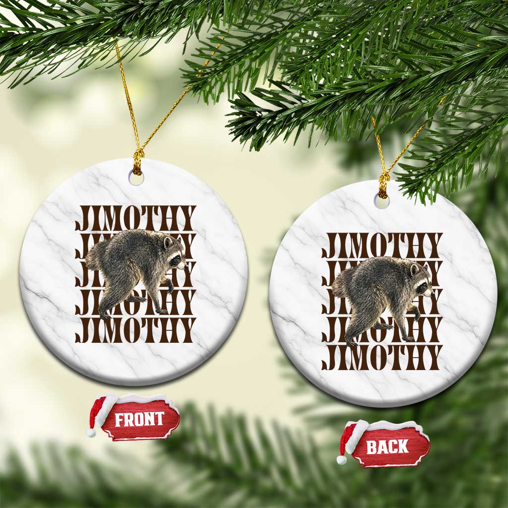 Jimothy The Raccoon Ceramic Ornament Vintage Trash Panda Animal Lover Gift TS12 1pc White Marble Print Your Wear