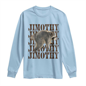 Jimothy The Raccoon Long Sleeve Shirt Vintage Trash Panda Animal Lover Gift