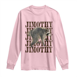 Jimothy The Raccoon Long Sleeve Shirt Vintage Trash Panda Animal Lover Gift
