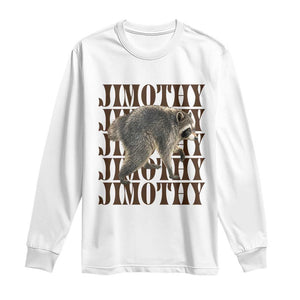 Jimothy The Raccoon Long Sleeve Shirt Vintage Trash Panda Animal Lover Gift
