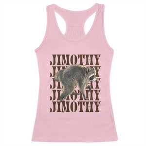 Jimothy The Raccoon Racerback Tank Top Vintage Trash Panda Animal Lover Gift