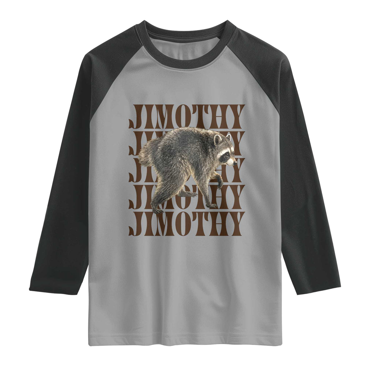 Jimothy The Raccoon Raglan Shirt Vintage Trash Panda Animal Lover Gift