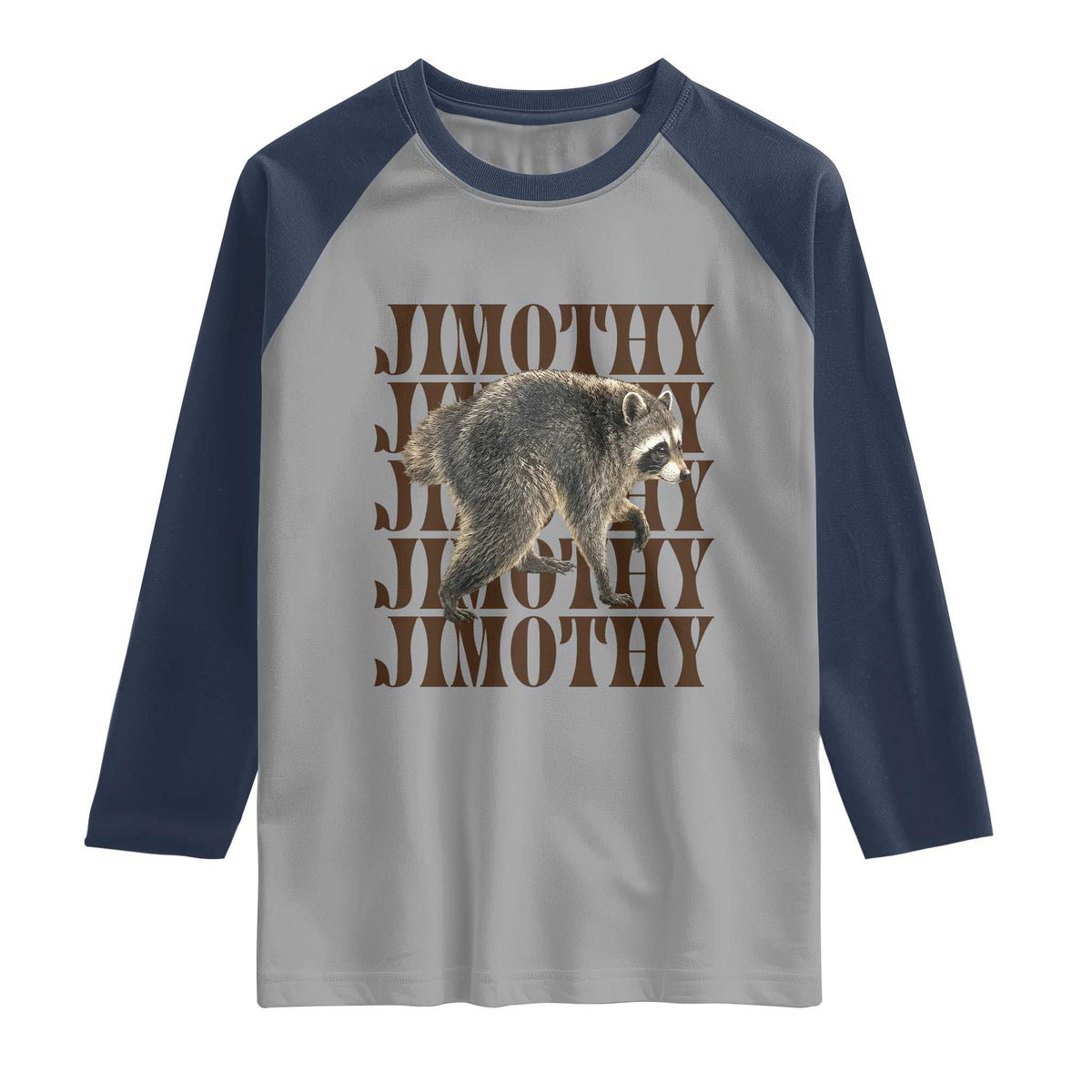 Jimothy The Raccoon Raglan Shirt Vintage Trash Panda Animal Lover Gift