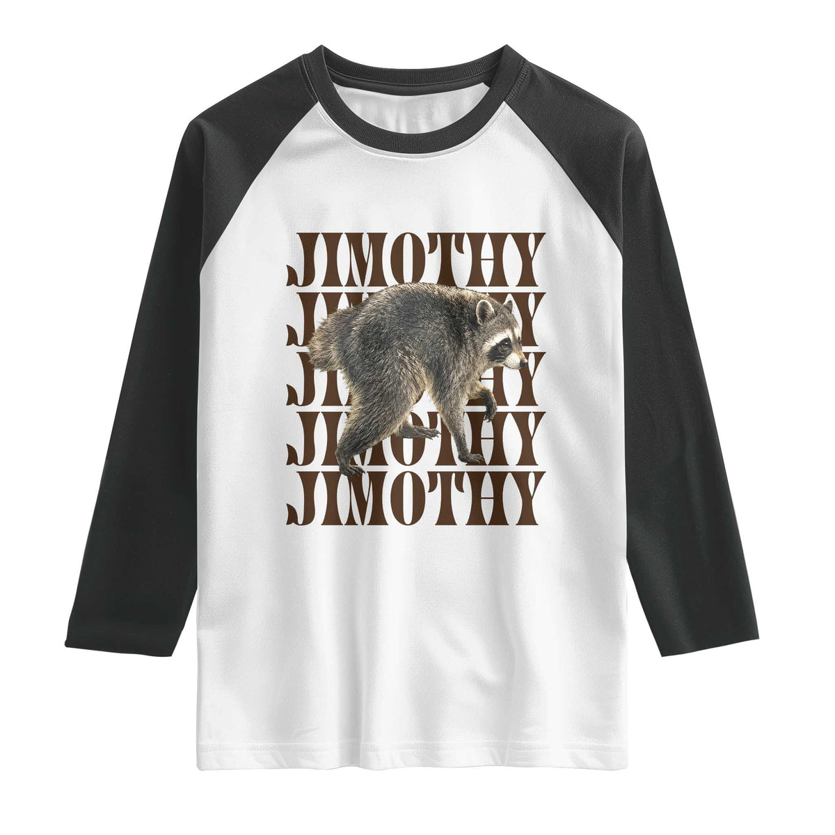 Jimothy The Raccoon Raglan Shirt Vintage Trash Panda Animal Lover Gift