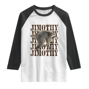 Jimothy The Raccoon Raglan Shirt Vintage Trash Panda Animal Lover Gift