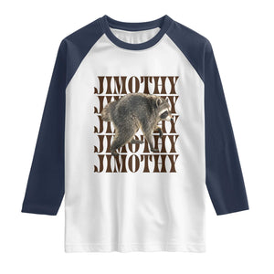 Jimothy The Raccoon Raglan Shirt Vintage Trash Panda Animal Lover Gift