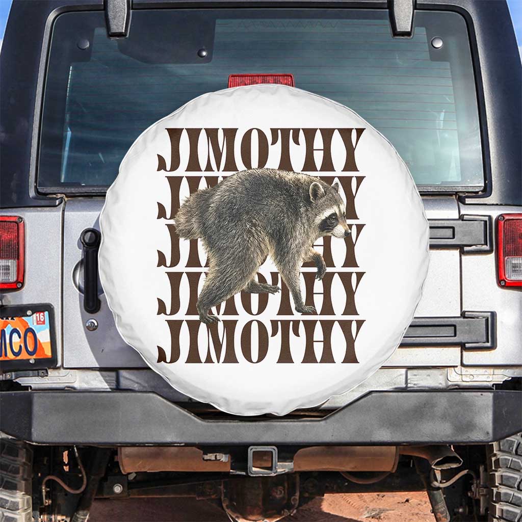 Jimothy The Raccoon Spare Tire Cover Vintage Trash Panda Animal Lover Gift TS12 No hole White Print Your Wear