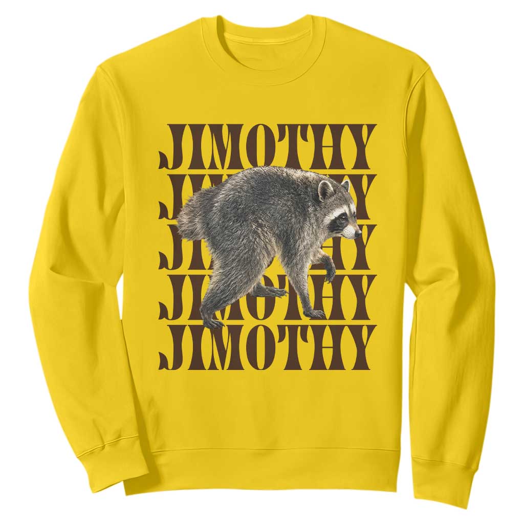 Jimothy The Raccoon Sweatshirt Vintage Trash Panda Animal Lover Gift